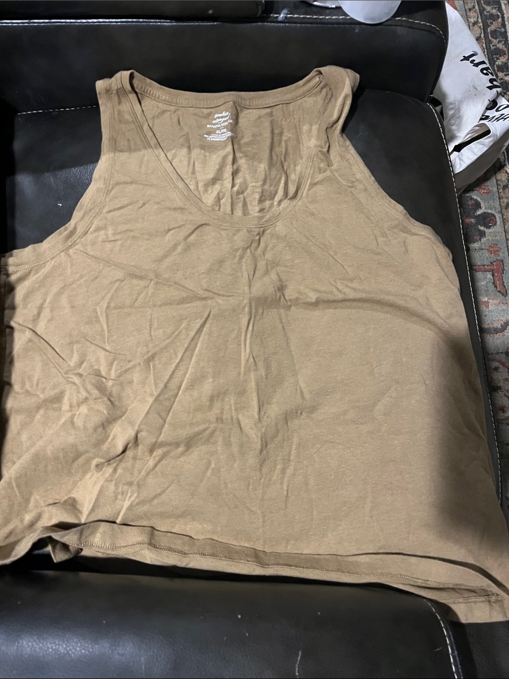 Banana Republic Scoop Tank Top in Taupe Brown